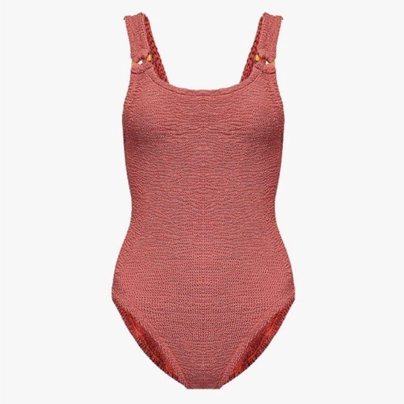 NWT Hunza G Domino one piece in metallic rosewood - Picture 8 of 8